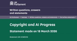 UK Parliament de-recommends copyright protection exception for AI, policy work ongoing